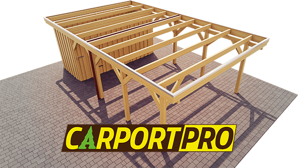 Carportmodell ohne Dach